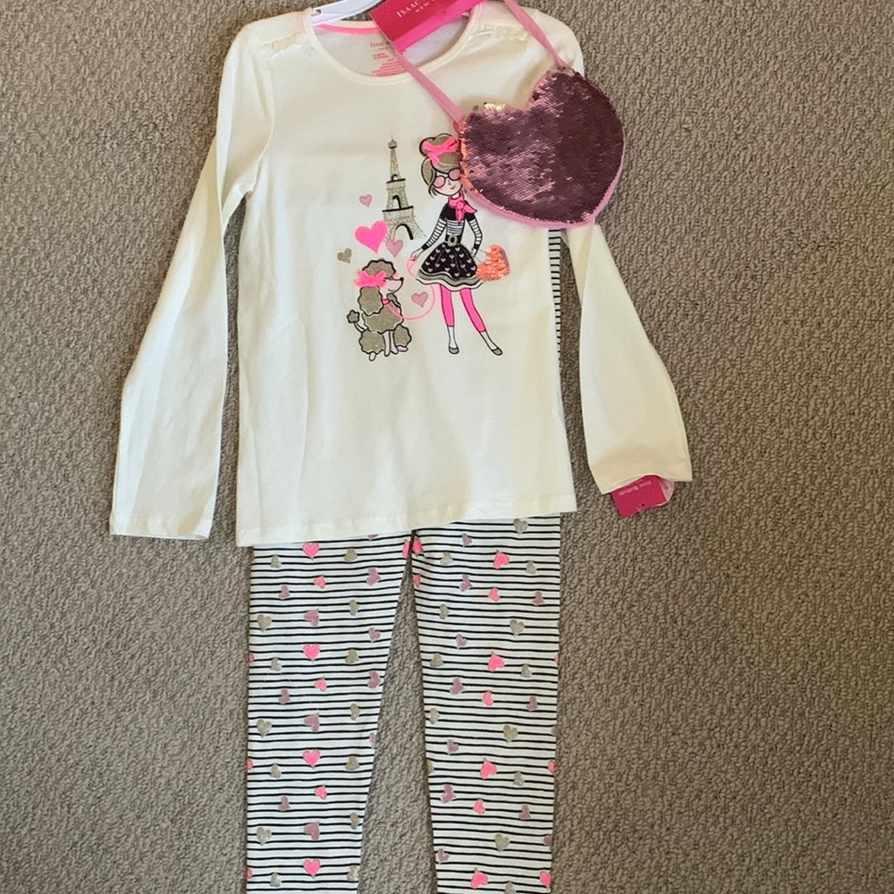 Isaac Mizrahi outfit set with purse